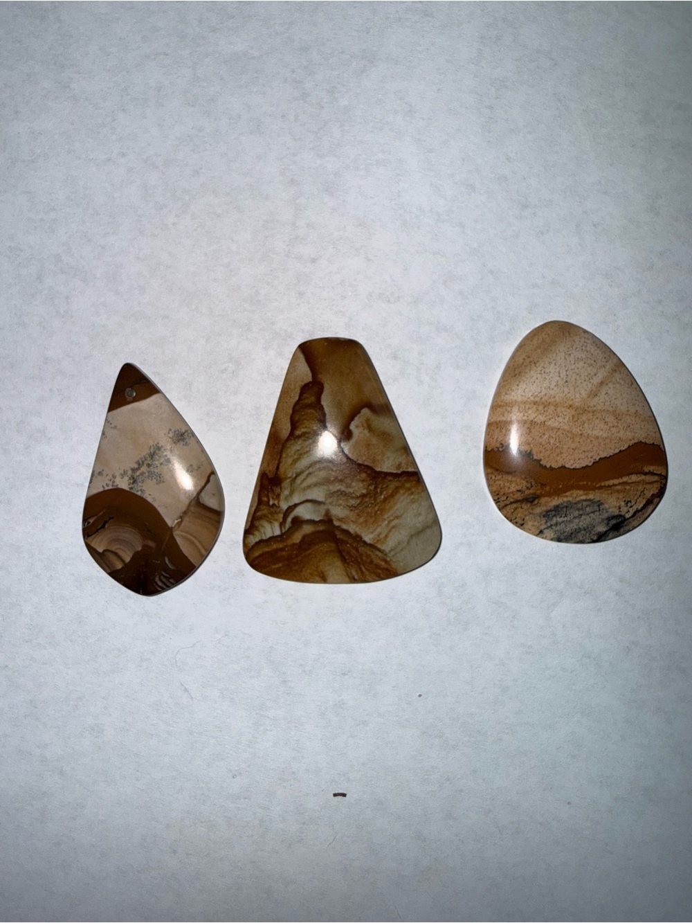 Cabochons. Assorted shapes  Gemstone Collection - Multicolor Agates and Jaspers - Picture 13 of 16